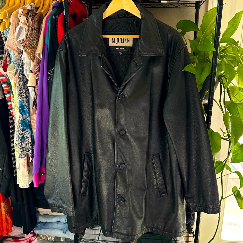 M. Julian Wilson’s Leather 100% Genuine Leather Coat